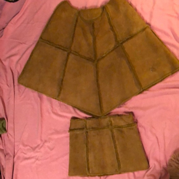 Jackets & Blazers - Ugg poncho and skirt